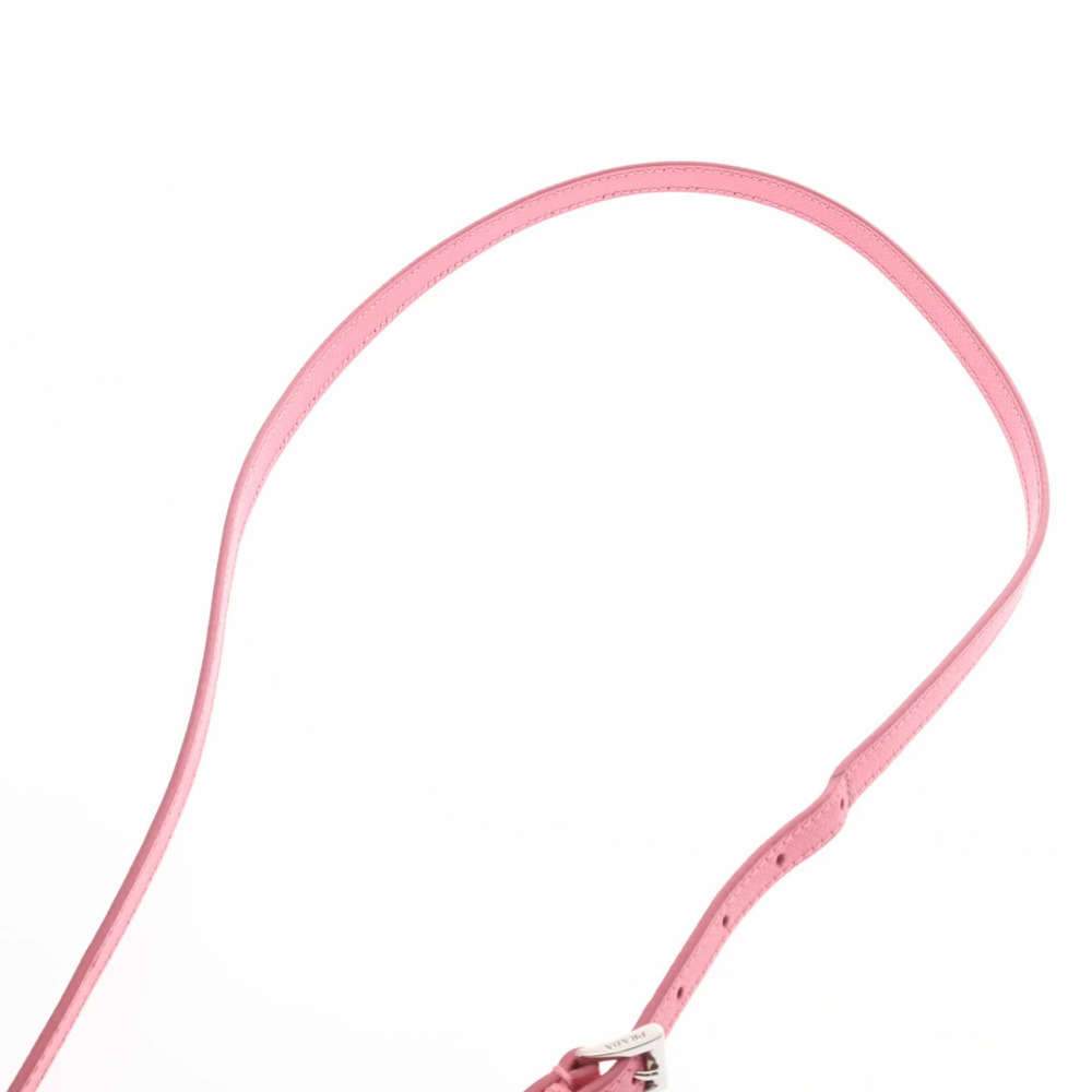 PRADA Shoulder Bag Bicolor Pink Saffiano Leather - Picture 4 of 9